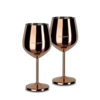 Borospohár Weingläser Set - rézszínű, Basics, fém (9,3/4,5/21cm) - Echtwerk