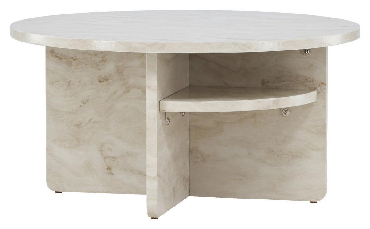 Couchtisch Ålesund ca. 85x85x42 cm Beige - Beige, Design, Holzwerkstoff (85/85/42cm) - Livetastic