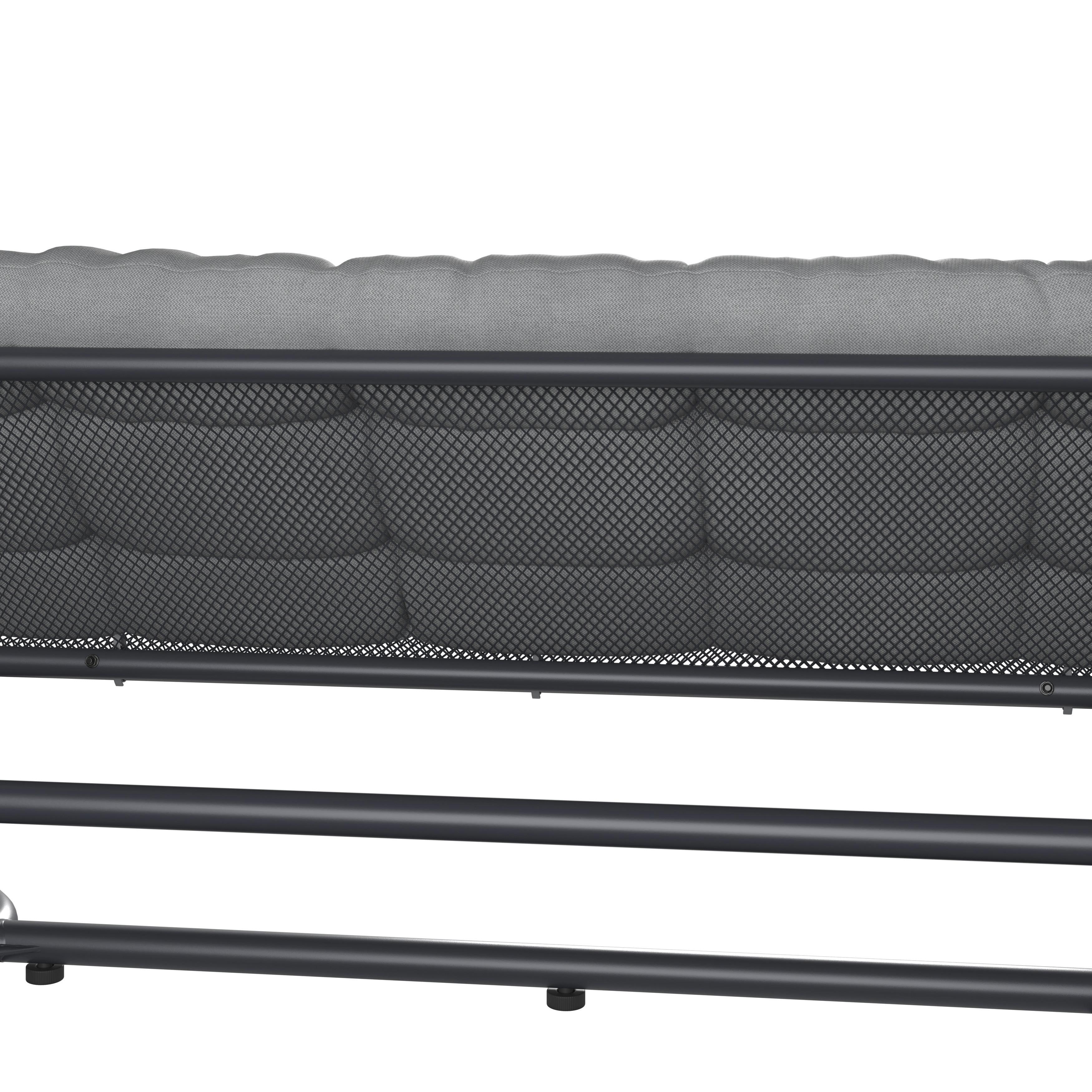 HAMMOCK HOLIDAY - ljusgrå/antracit, Modern, metall/textil (234,5/201/131,3cm) - Mömax