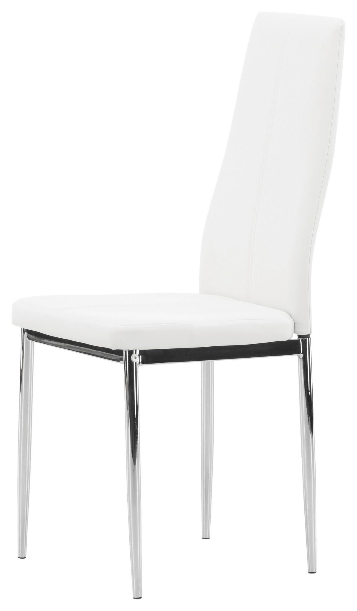 STUHL-SET PASTILL - Silberfarben/Weiß, Design, Kunststoff/Textil (42/99/45cm) - Livetastic