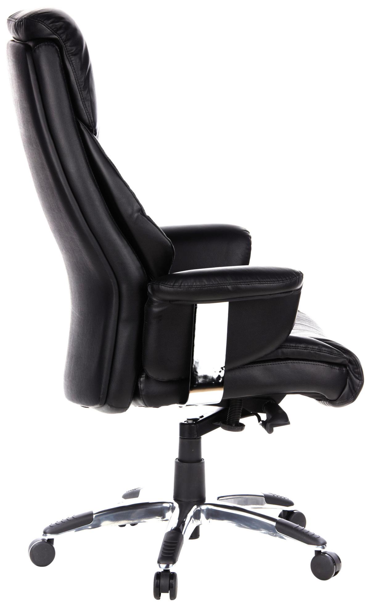 Pisarniški Stol Prado, Črna - črna, Moderno, kovina/umetna masa (63/140/52cm) - MID.YOU