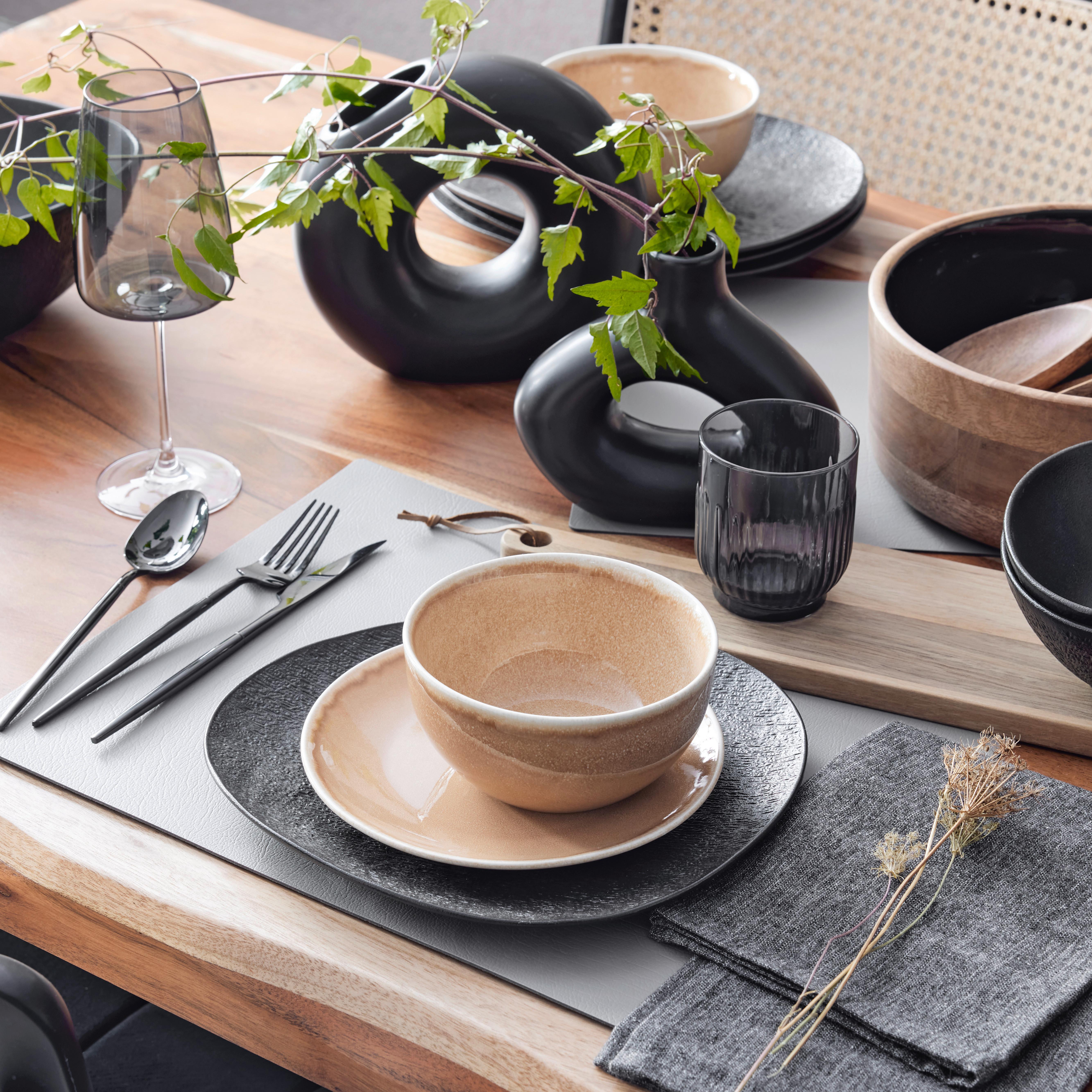 Kombiservice Shelly in Beige, 16-teilig - Braun, MODERN, Keramik (28/25/28cm) - Modern Living