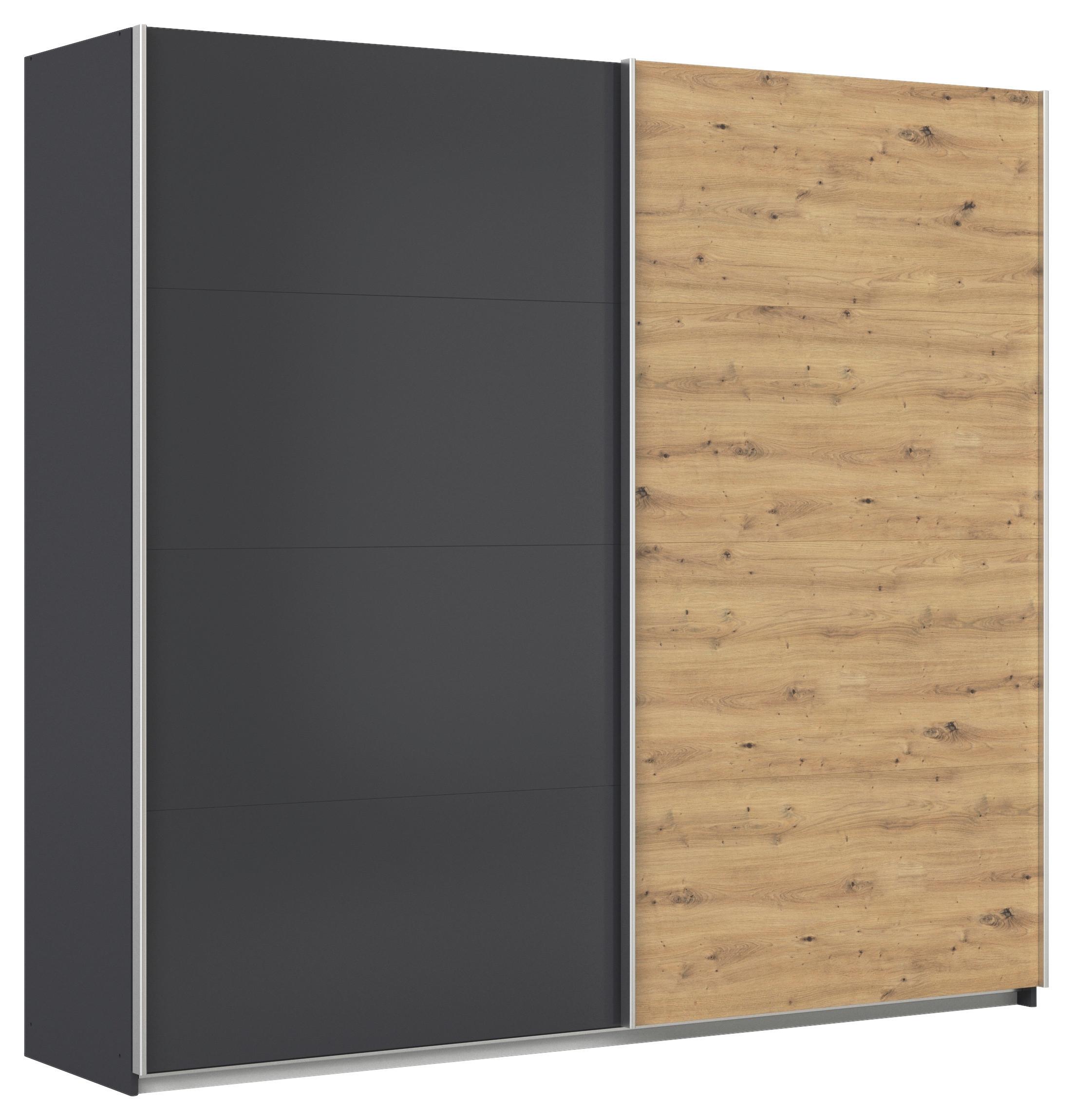 DULAP USI CULISANTE FELDKIRCH - stejar Artisan/antracit, Modern, material pe bază de lemn (225/210/62cm)