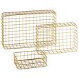 Korb Manhattan Gold - Goldfarben, Metall (40/25/10cm) Korb Manhattan Gold - Goldfarben, Metall (40/25/10cm)