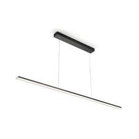 Hängeleuchte 100509 Schwarz max. 18 Watt - Edelstahlfarben/Schwarz, LIFESTYLE, Metall (120cm) - HKT