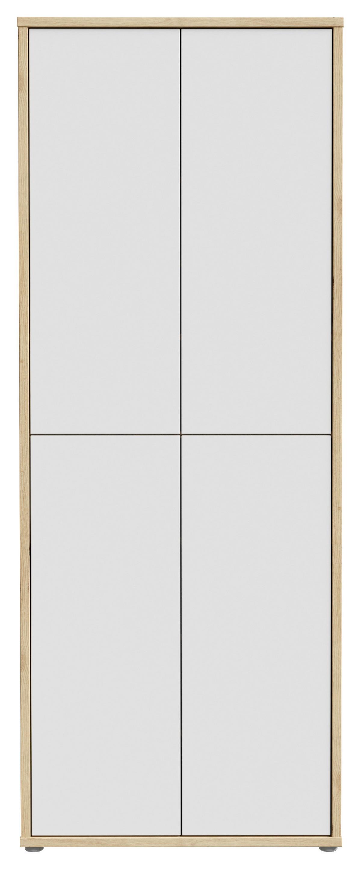 Ormar Za Cipele Alice - siva/hrast Artisan, Moderno, drvni materijal/plastika (74,5/191,9/34,9cm) - Modern Living