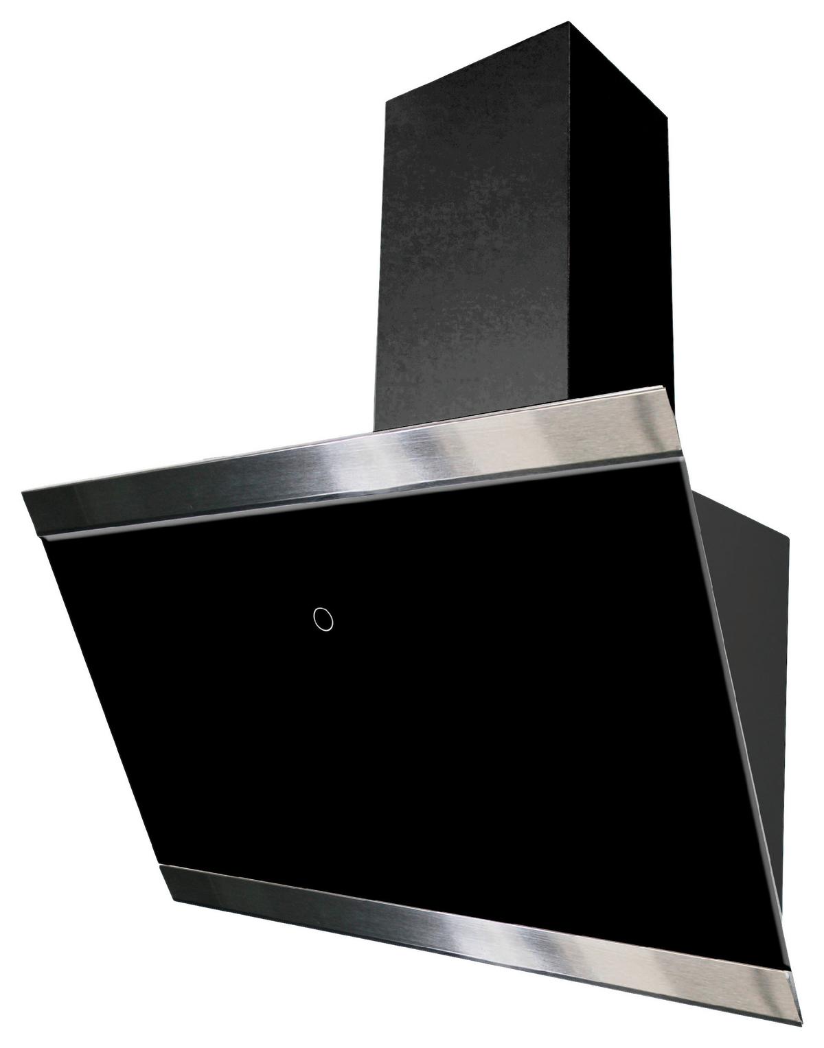 DUNSTABZUGSHAUBE RESPEKTA SKALA 60 CM - Schwarz, Trend, Glas/Metall (59,5/74,2-109,2/38,5cm) - Respekta