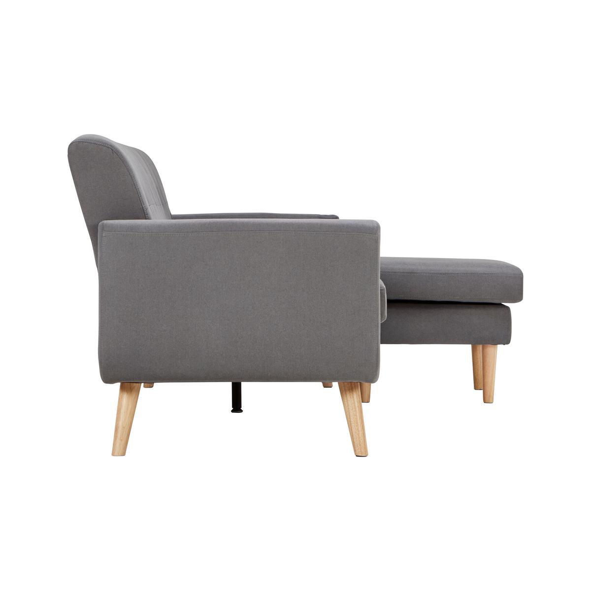 Kutna Garnitura Tamara - siva/tamno siva, Moderno, tekstil/drvo (196/82/143cm) - Bessagi Home