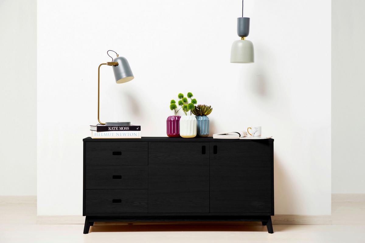 VASE WANDA - Grau, Lifestyle, Metall (12/18/12cm) - Kayoom