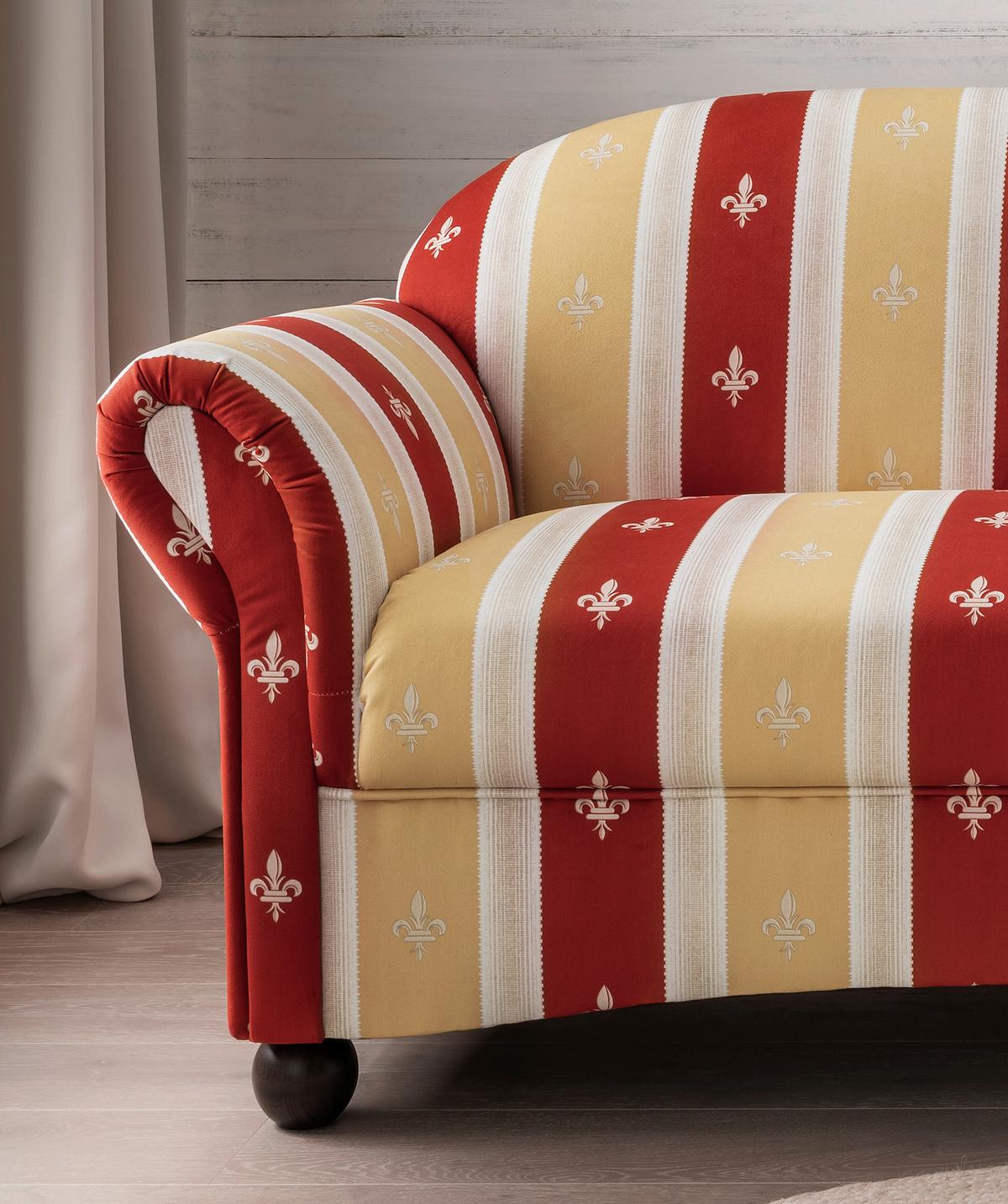 2-Sitzer-Sofa Torello Rot Mikrofaser - Wengefarben/Rot, KONVENTIONELL, Holz/Textil (151/84/80cm) - Livetastic