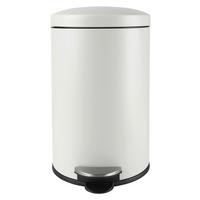 Pedálos Szemetes James - fekete/fehér, Konventionell, műanyag/fém (29/47,5cm) - Modern Living