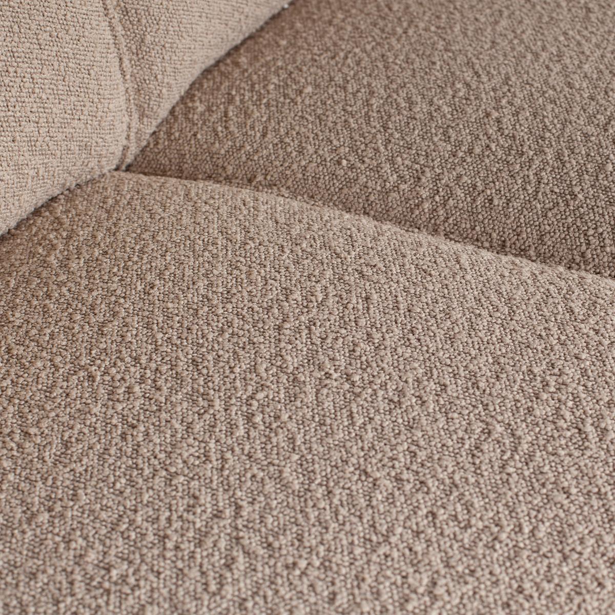 ECKSOFA Statement Beige S: 210x274cm - Beige/Schwarz, Design, Holz/Textil (210/274cm) - Livetastic