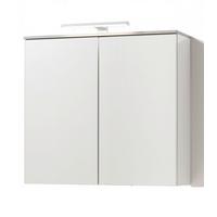Spiegelschrank in Weiss - Weiss, Modern, Holzwerkstoff (70/65/22cm) - Mömax