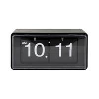 ZEGAR ŚCIENNY RETRO BOXED FLIP - czarny, Basics, tworzywo sztuczne (20/10/10cm) - Karlsson