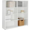 Regal in Weiß - Weiß, MODERN, Holzwerkstoff/Kunststoff (151/150/37cm) - PREMIUM LIVING