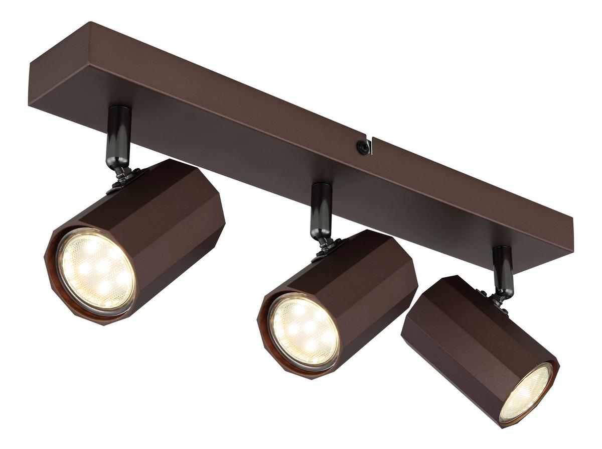 Strahler James Bronzefarben max. 25 Watt - Bronzefarben, Design, Metall (39/6/14,5cm) - Globo