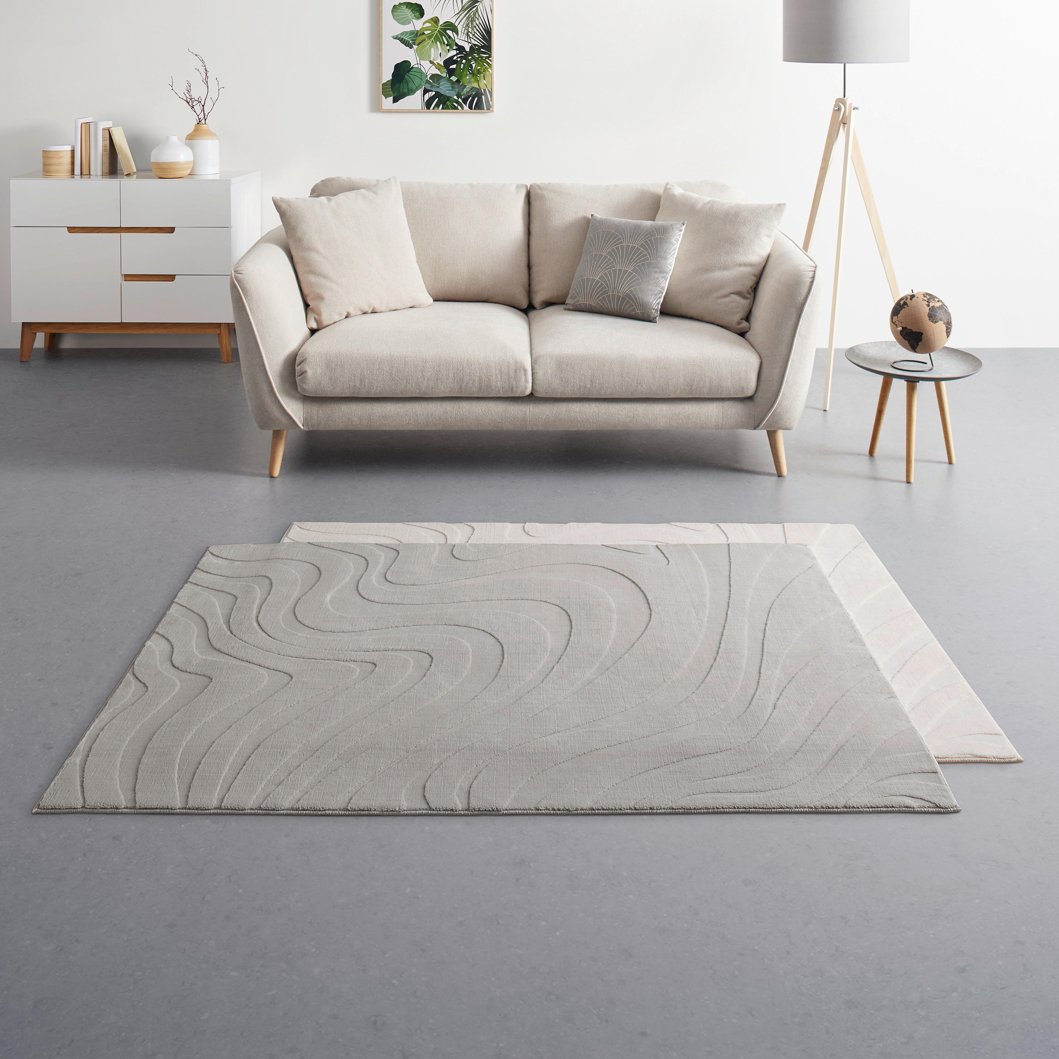 KONSTFÄLL NEW WAVE 3 - grå, Modern, päls (160/230cm) - Mömax