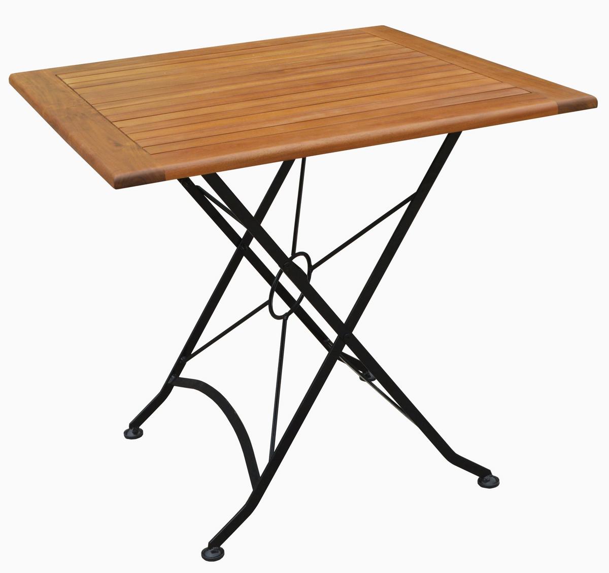 Vrtna Garnitura Lindau, 3-Delni Set - antracit/barve akacije, Basics, kovina/les (80/75/80cm) - Gardenson
