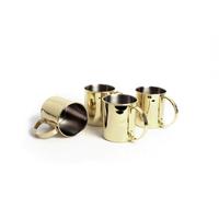 Set Lončkov Echtwerk, Zlata, 4 Kos - zlate barve, Basics, kovina (16.2/11.4/11.3cm) - Echtwerk