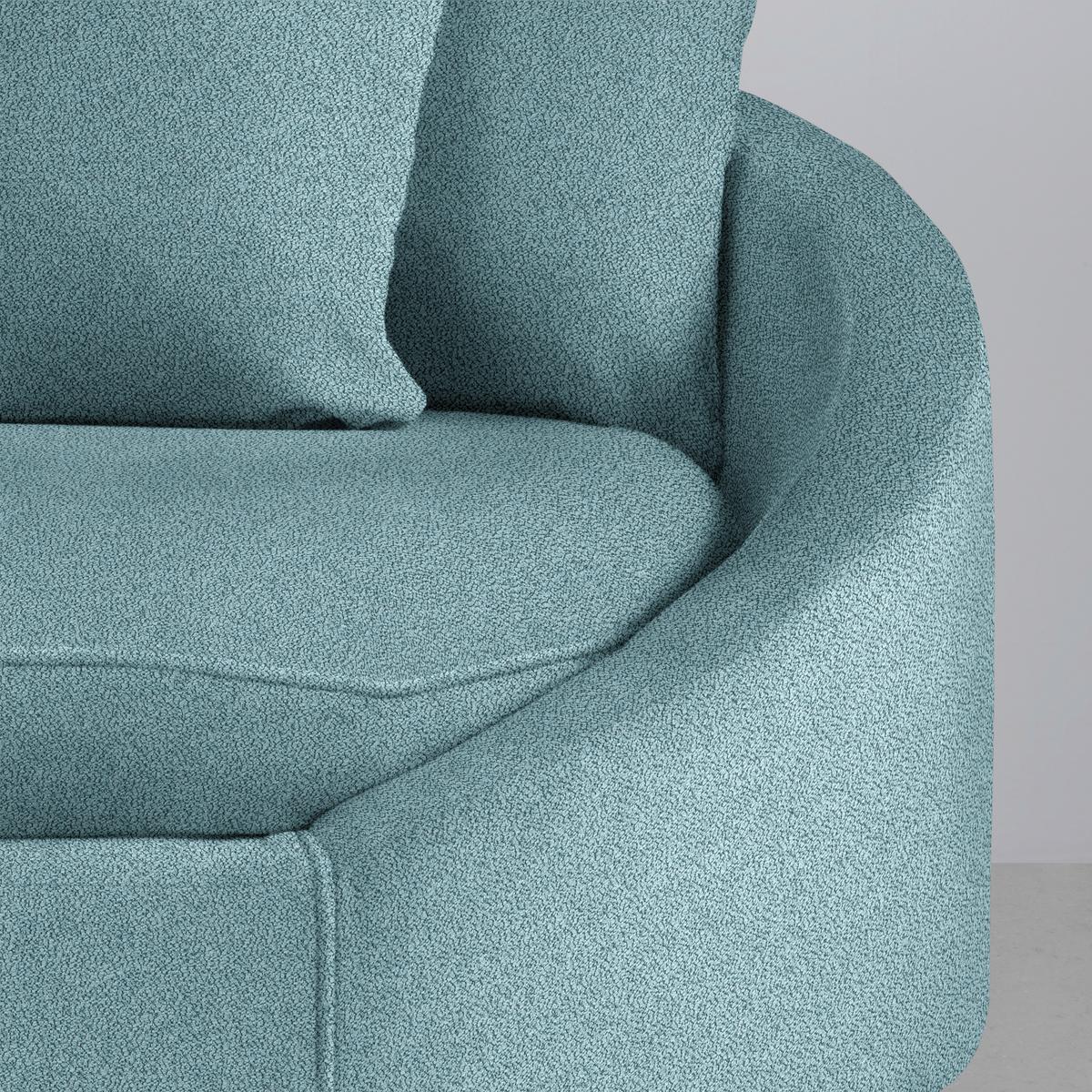 Ecksofa Axel Blau - Blau/Schwarz, MODERN, Textil/Metall (250/87/291cm) - Mömax