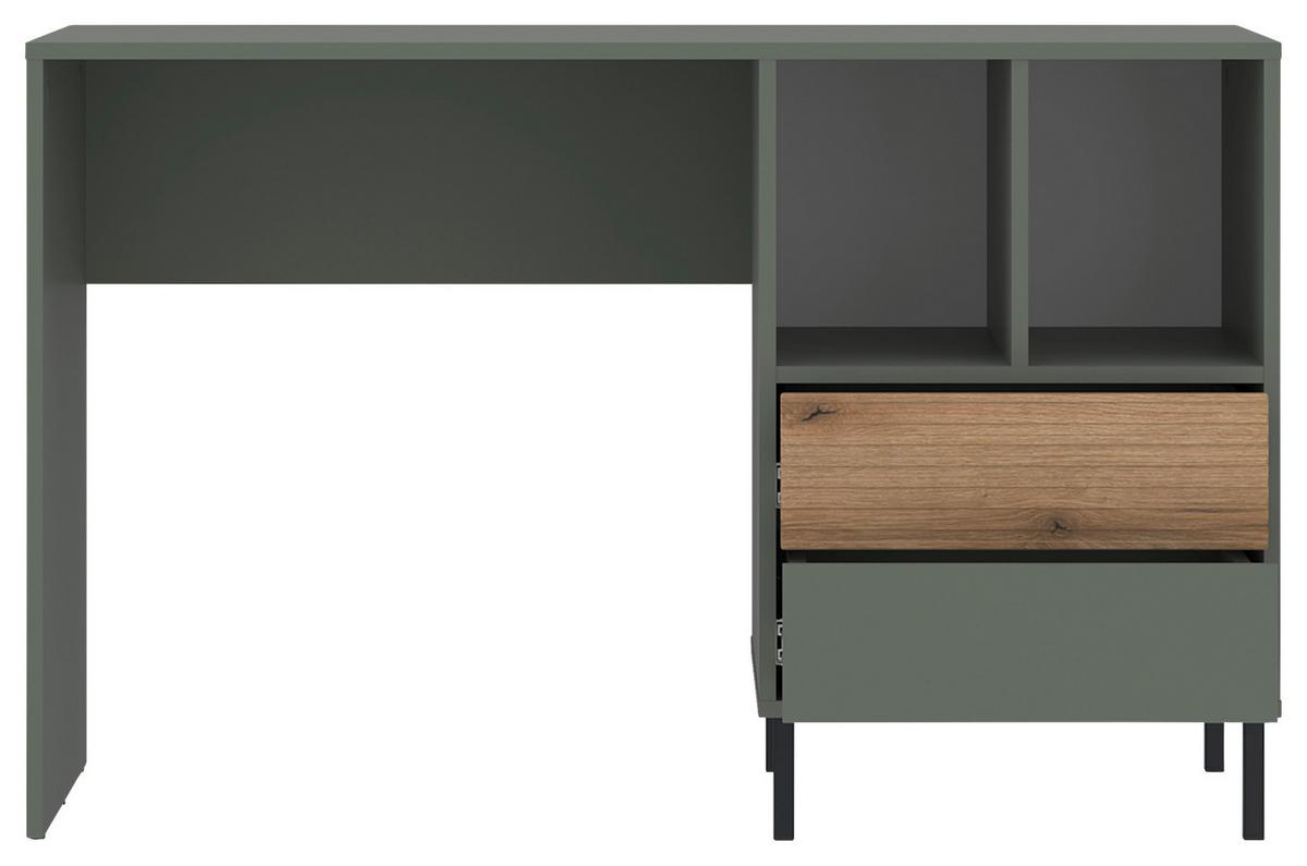 Radni Stol Pozzi - boje hrasta/zelena, Moderno, drvni materijal (120/76,4/58cm) - Modern Living