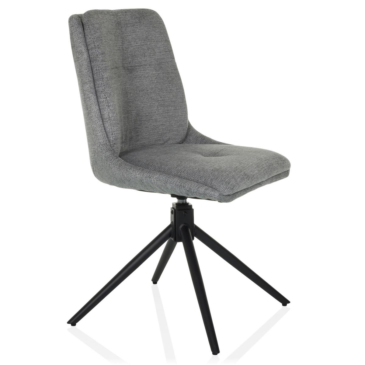 Konferenčni Stol Tarviso I, Siva - siva/črna, Moderno, kovina/tekstil (53/89/58cm) - MID.YOU