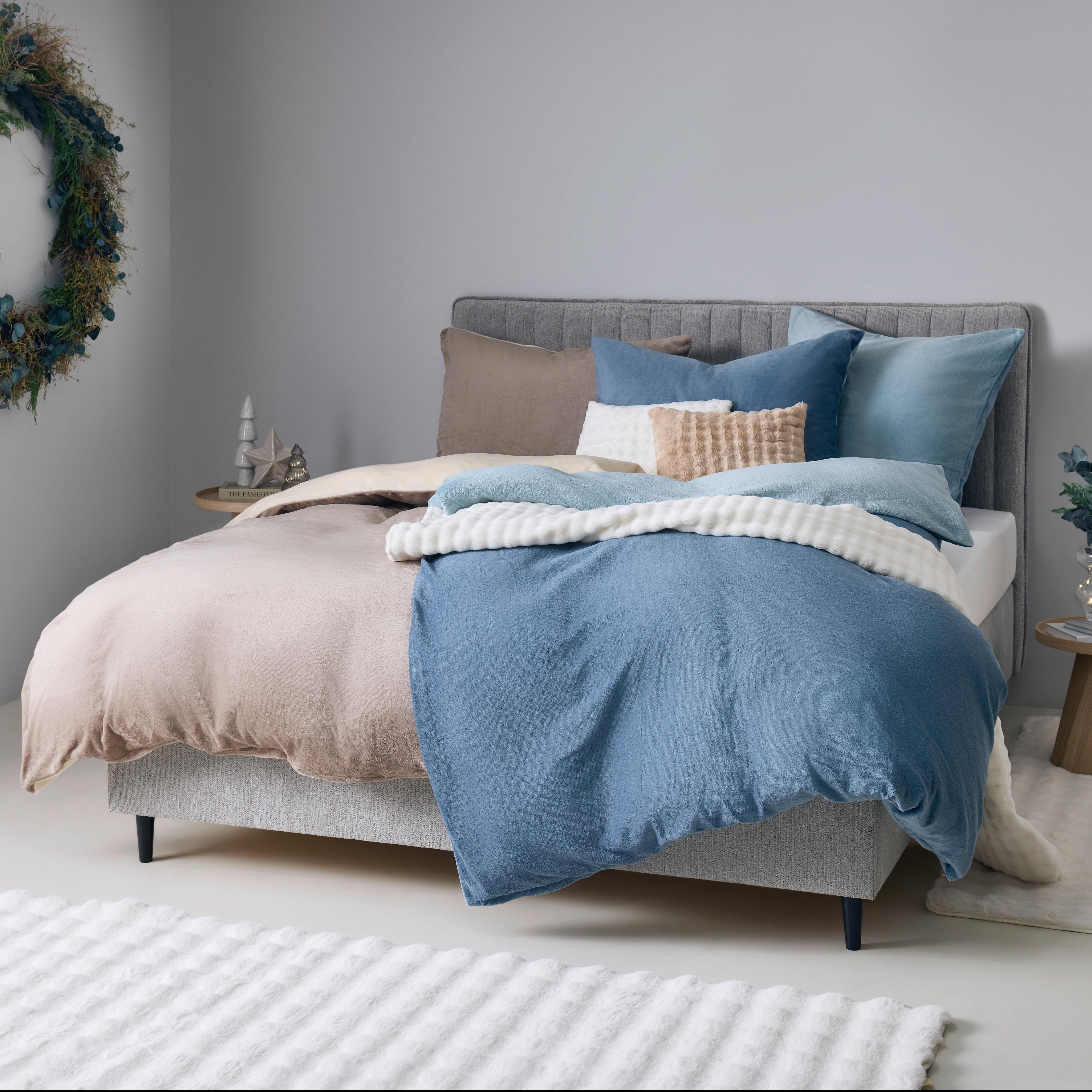 Ágyneműhuzat-garnitúra Cashmere Wende - fehér/világosbarna, textil (140/200cm) - Mömax