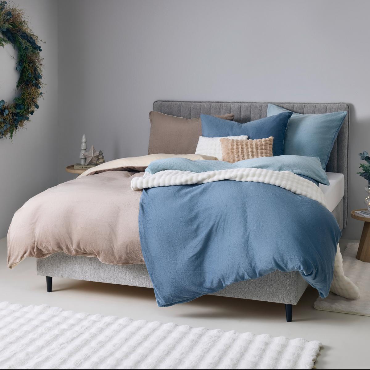 Ágyneműhuzat-garnitúra Cashmere Wende - fehér/világosbarna, textil (140/200cm) - Mömax