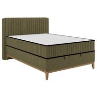 Bett Elena Olivgrün ca. 140x200cm - Olivgrün, KONVENTIONELL, Holz/Holzwerkstoff (140/200cm) - Sembella