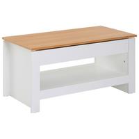 Klubska Miza Wl6.382 - barve hrasta/bela, Moderno, leseni material (85/47/45cm) - MID.YOU