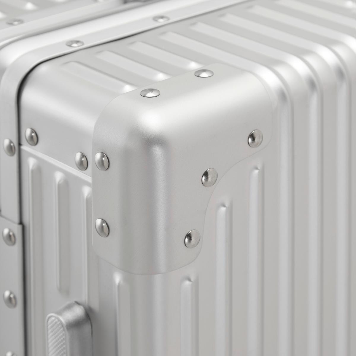 Reisekoffer Dubai Silberfarben - Silberfarben, KONVENTIONELL, Metall (56/36/22cm) - Mömax