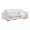 BÄDDSOFFA AGNETA -BASED- - beige/svart, Modern, metall/trä (200/83/97cm) - Based
