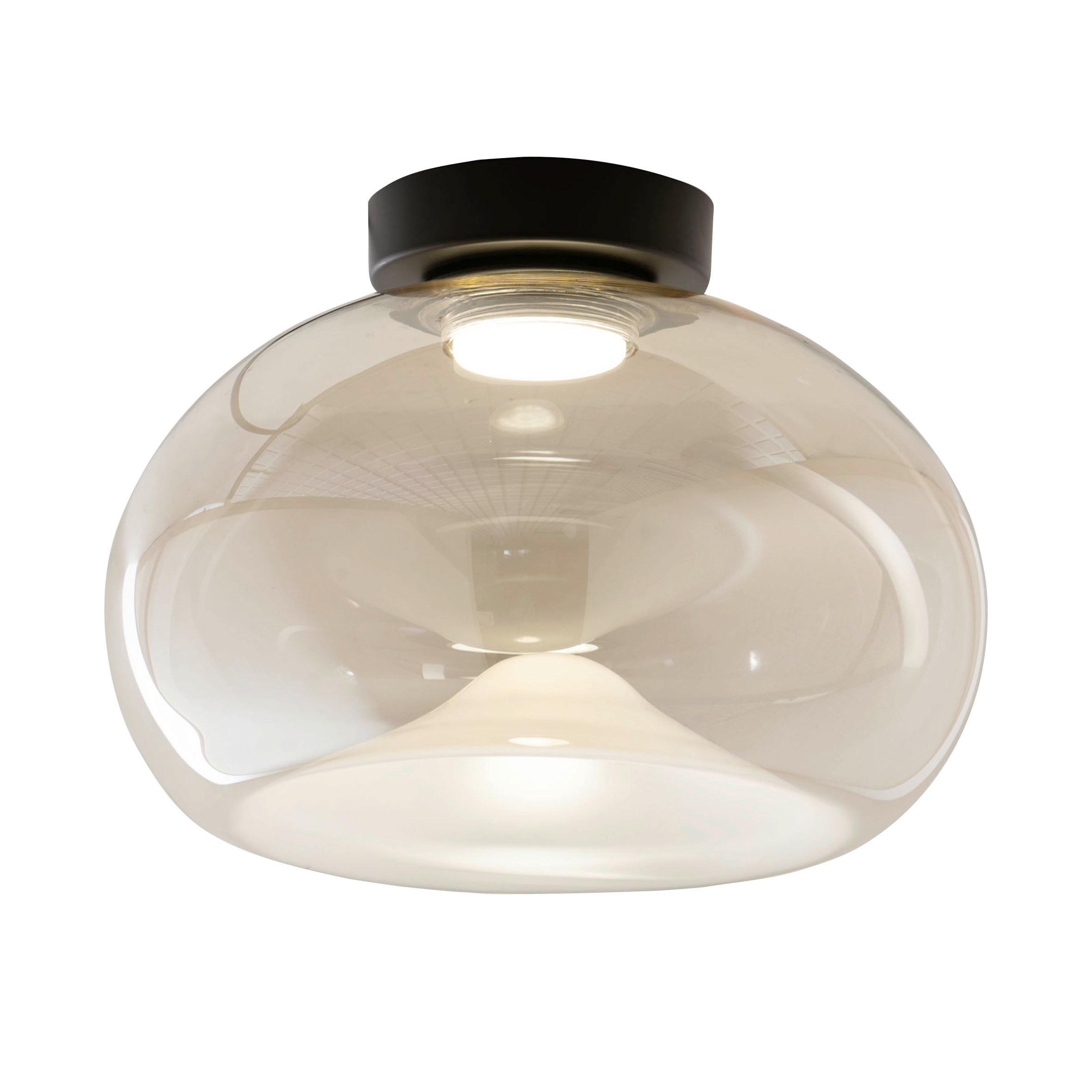 LAMPA SUFITOWA LED 3755-65-365 BRENA - przezroczysty, Design, metal/szkło (33/24.5cm) - Fabas Luce