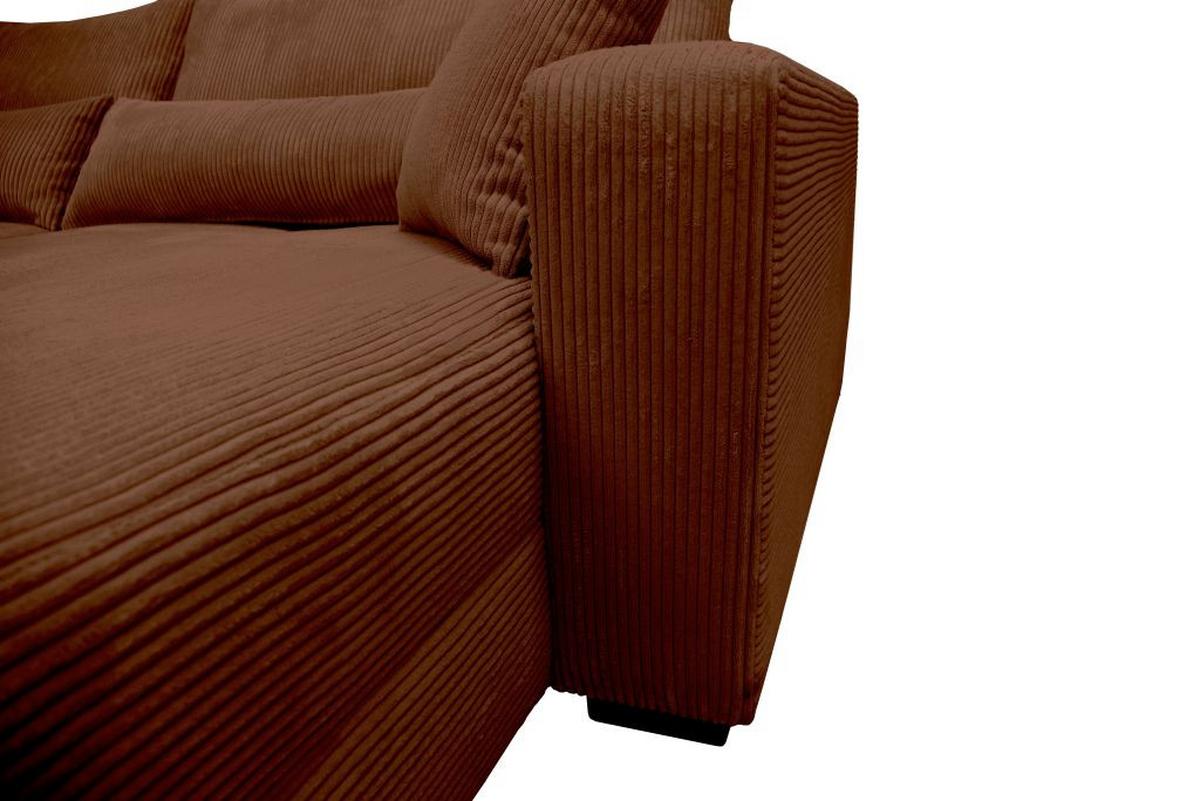 Kutna Garnitura Xela - crna/karamela, Moderno, tekstil (265/170cm) - Modern Living