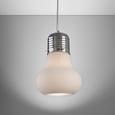 Hängeleuchte max. 60 Watt 'Alicia' - Chromfarben, MODERN, Glas/Metall (30/120cm) - Bessagi Home Hängeleuchte max. 60 Watt 'Alicia' - Chromfarben, MODERN, Glas/Metall (30/120cm) - Bessagi Home