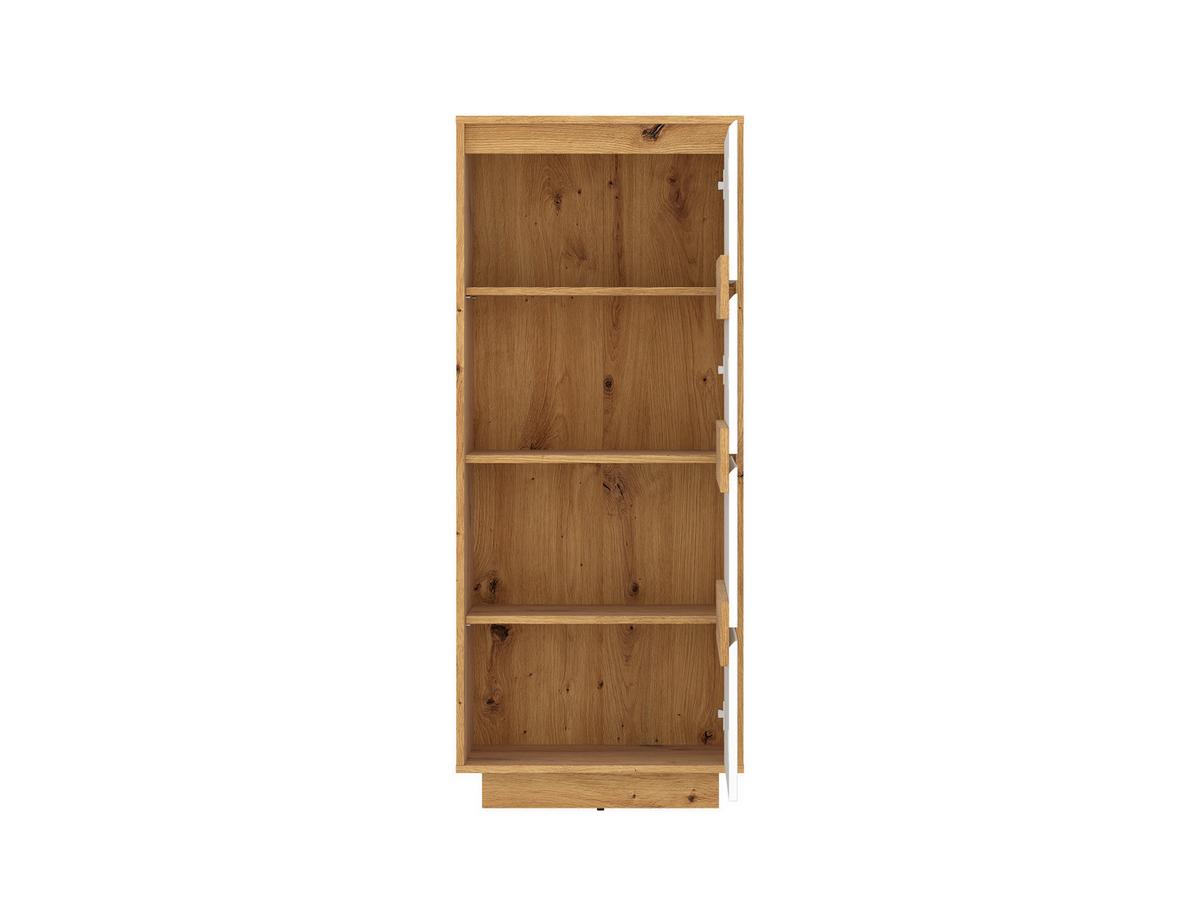 Comodă FOGGIA - alb/stejar Artisan, Trend, material pe bază de lemn (58,6/142/35cm) - Modern Living