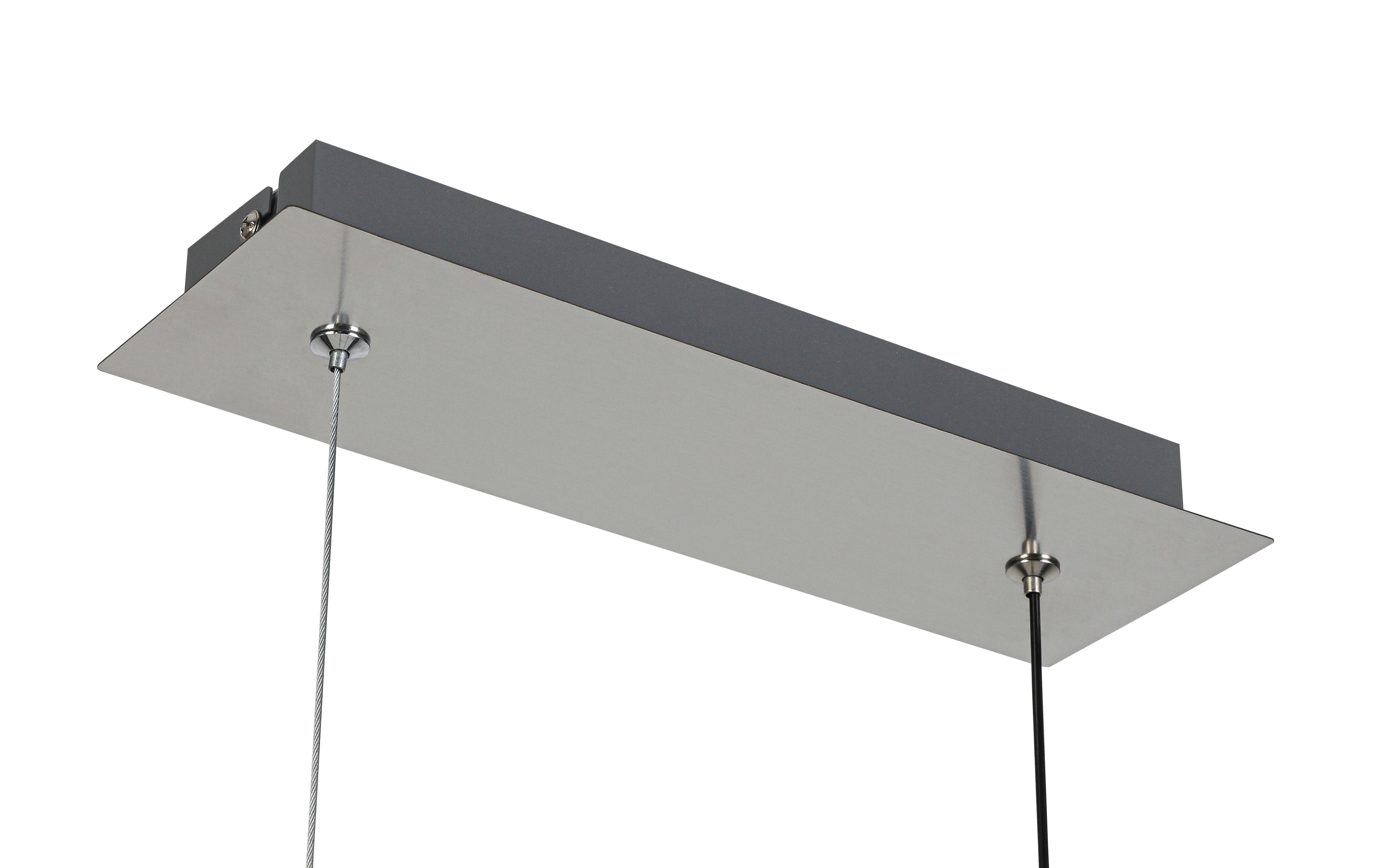 LED-HÄNGLAMPA LINA - kromfärg/nickelfärgad, Modern, metall/plast (80/20/120cm) - Mömax