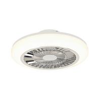 WENTYLATOR SUFITOWY ANGELA - biały/przezroczysty, Trend, tworzywo sztuczne (45/16cm) - Novel