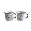 SET DE TASSES DOGS - noir/blanc, KONVENTIONELL, céramique (9,8/9,2cm) - Mömax