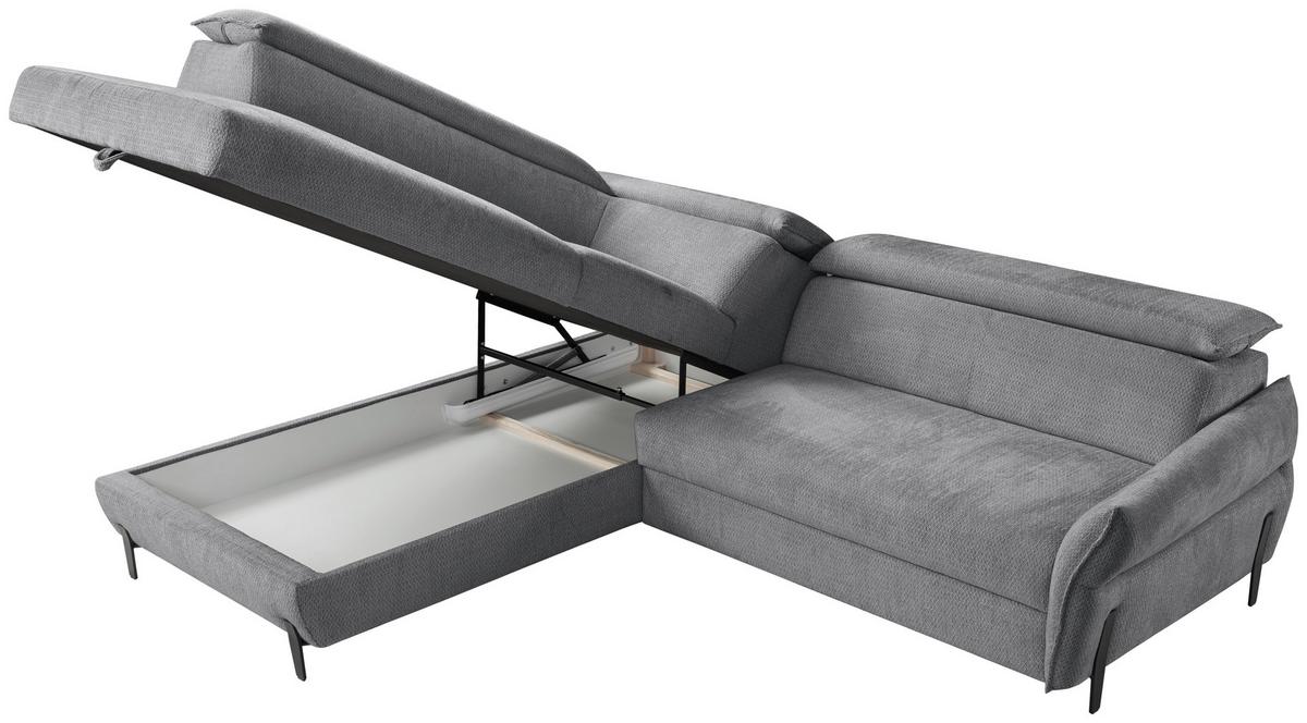 COLțAR ROMEO - gri închis, Modern, textil (207-212/76-95/257cm) - Modern Living