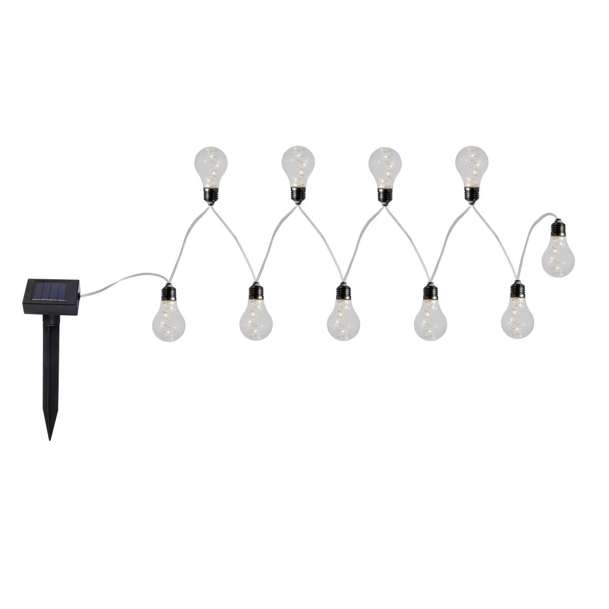 LAMPA SOLARNA KARL - czarny/przezroczysty, Lifestyle, tworzywo sztuczne/metal (380cm) - Ambia Garden