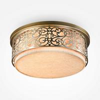 DECKENLEUCHTE VENERA - Messingfarben, Trend, Kunststoff/Textil (50/19cm) - MAYTONI