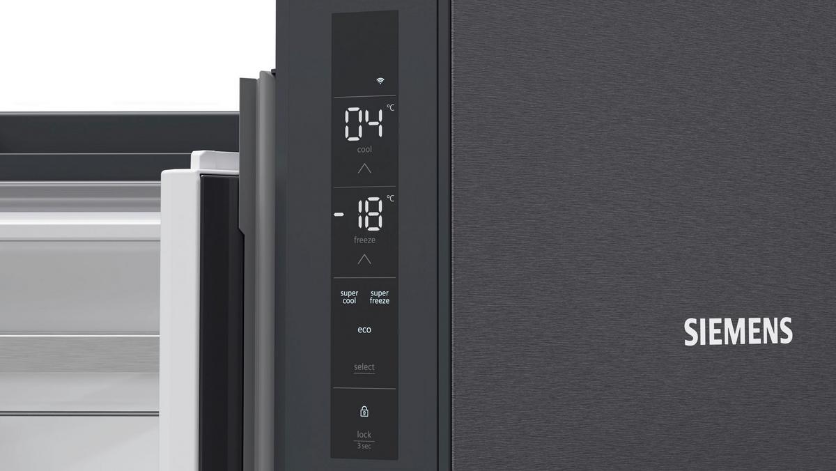 French-Door KF96NAXEA Schwarz - Schwarz, MODERN, Metall (90,5/183/73,1cm) - Siemens