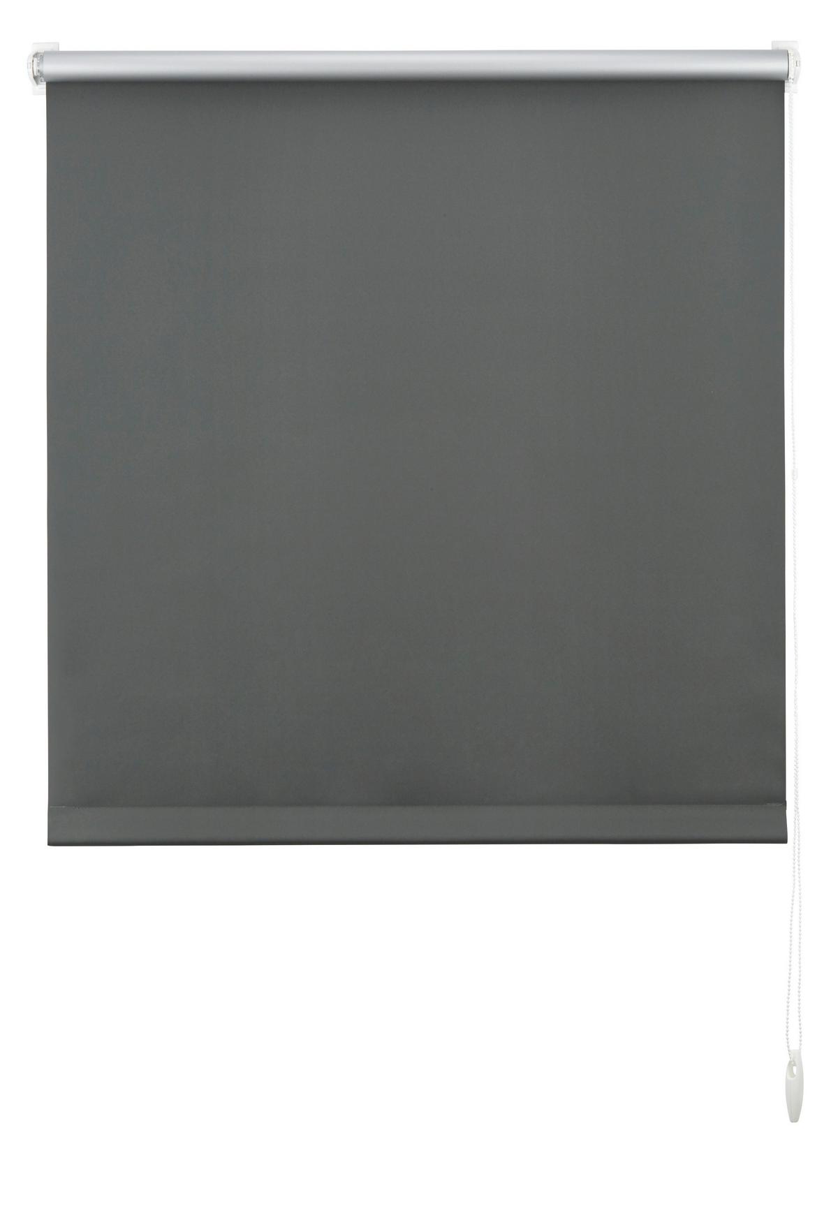 Klemmrollo Thermo ca. 75x150cm - Schieferfarben, Textil (75/150cm) - Premium Living