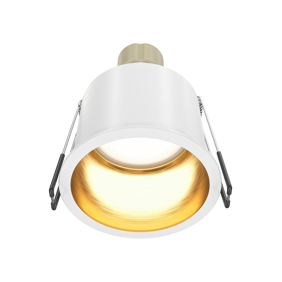 Aufbauleuchte Reif Goldfarben/Weiß max. 50 Watt - Goldfarben/Weiß, Trend, Metall (6,8/5,4cm) - MAYTONI