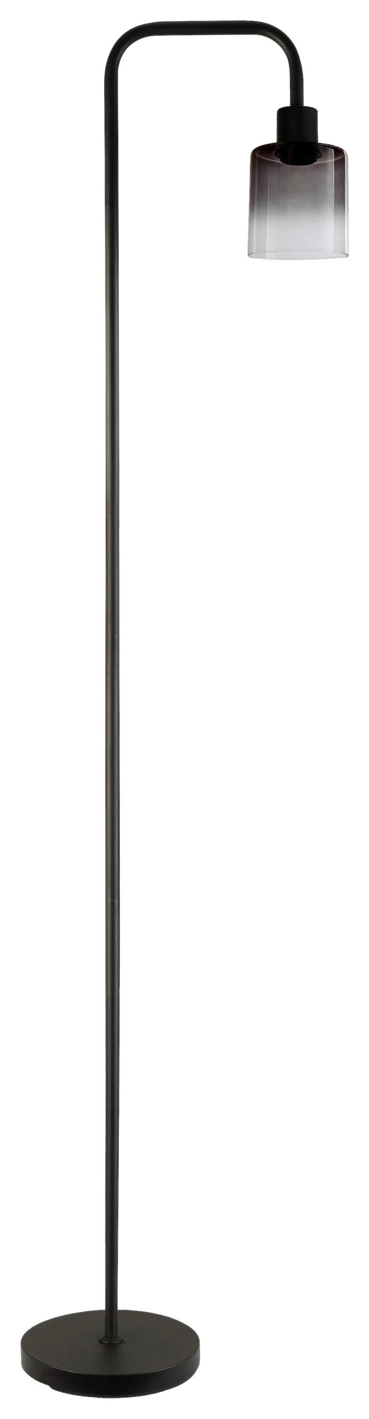 Állólámpa Estelle - fekete, Modern, Üveg/fém (38,5/22/160,5cm) - Mömax