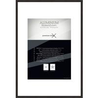 Bilderrahmen Aluminium ca. 64x94cm - Schwarz, Basics, Metall (64,3/94,6/2.2cm) - Premium Living