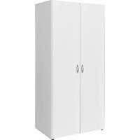 Ormar Za Odjeću Base 2 - bijela/srebrne boje, Konvencionalno, drvni materijal/plastika (81/176/51,1cm) - Based