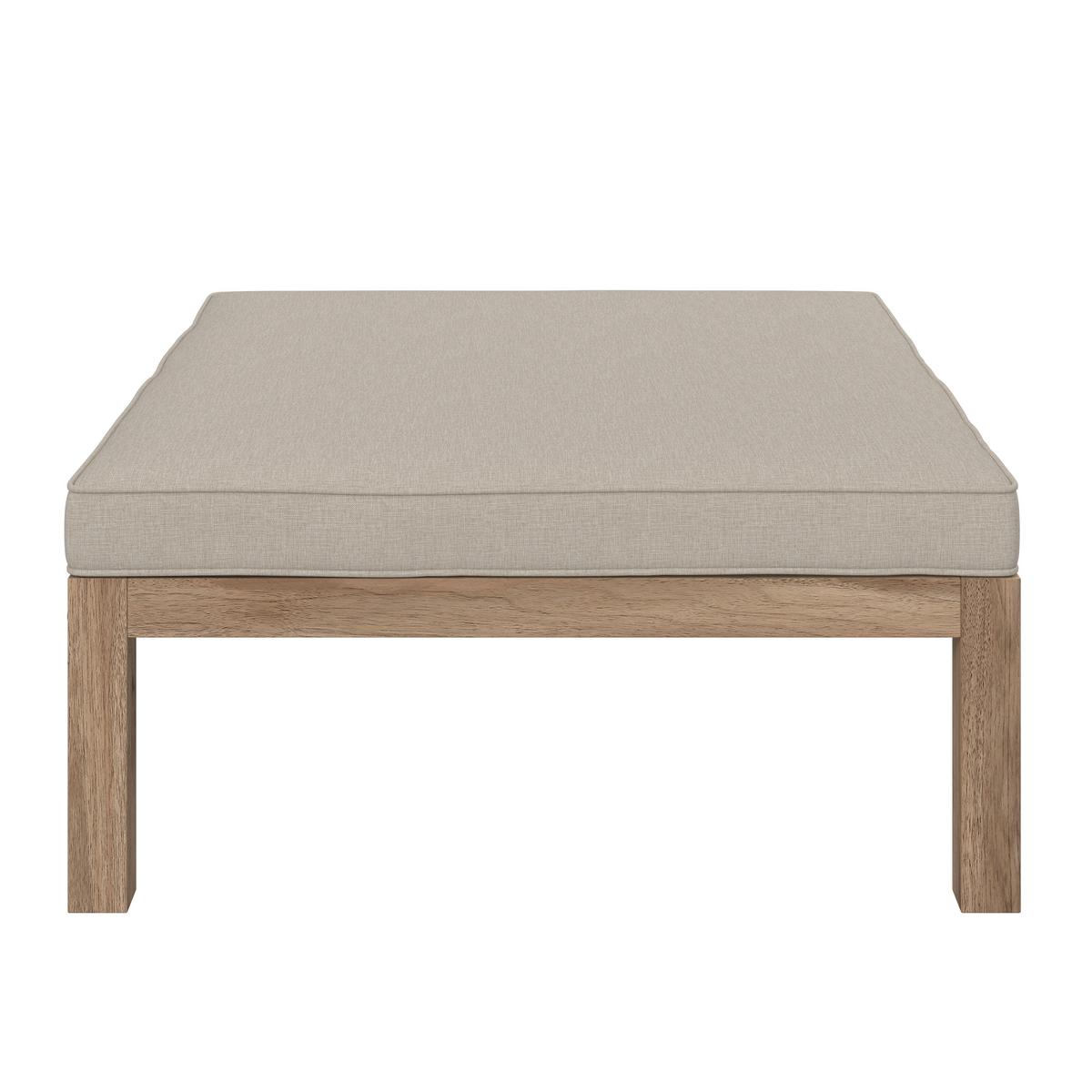 Lounge Garnitura Lina, Krem - krem barve/barve akacije, Moderno, tekstil/les (250/70/80cm) - Bessagi Garden
