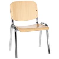 Konferenčni Stol Xt 600, Barva Bukve - barve kroma/barve bukve, Basics, kovina/les (58/81/48cm) - MID.YOU